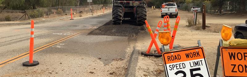 Road Repair on Lemon Street