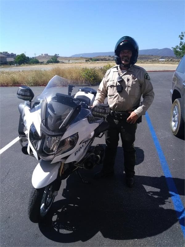 New Wildomar Police Department Motorcycle with Officer Hansen 1