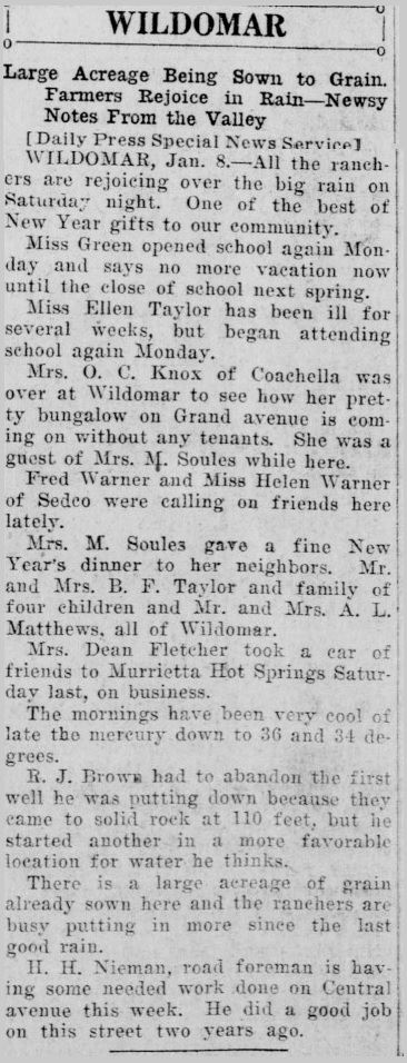 Article from January 8, 1920