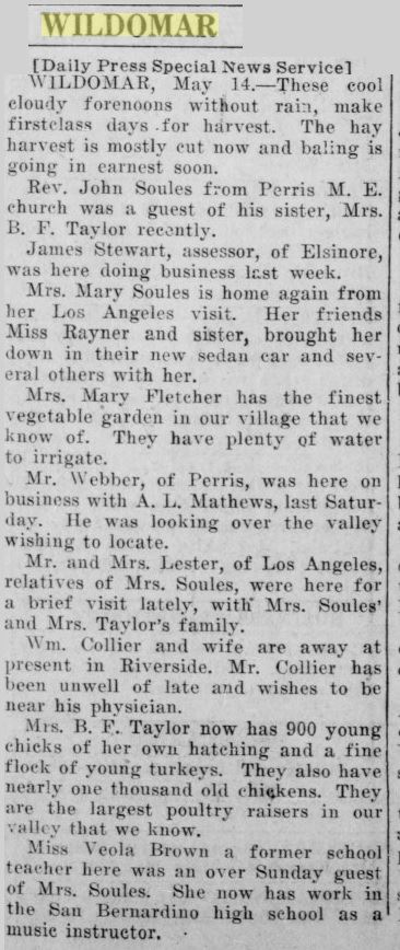 Article from May 14, 1920