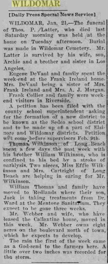 Article from January 21, 1921